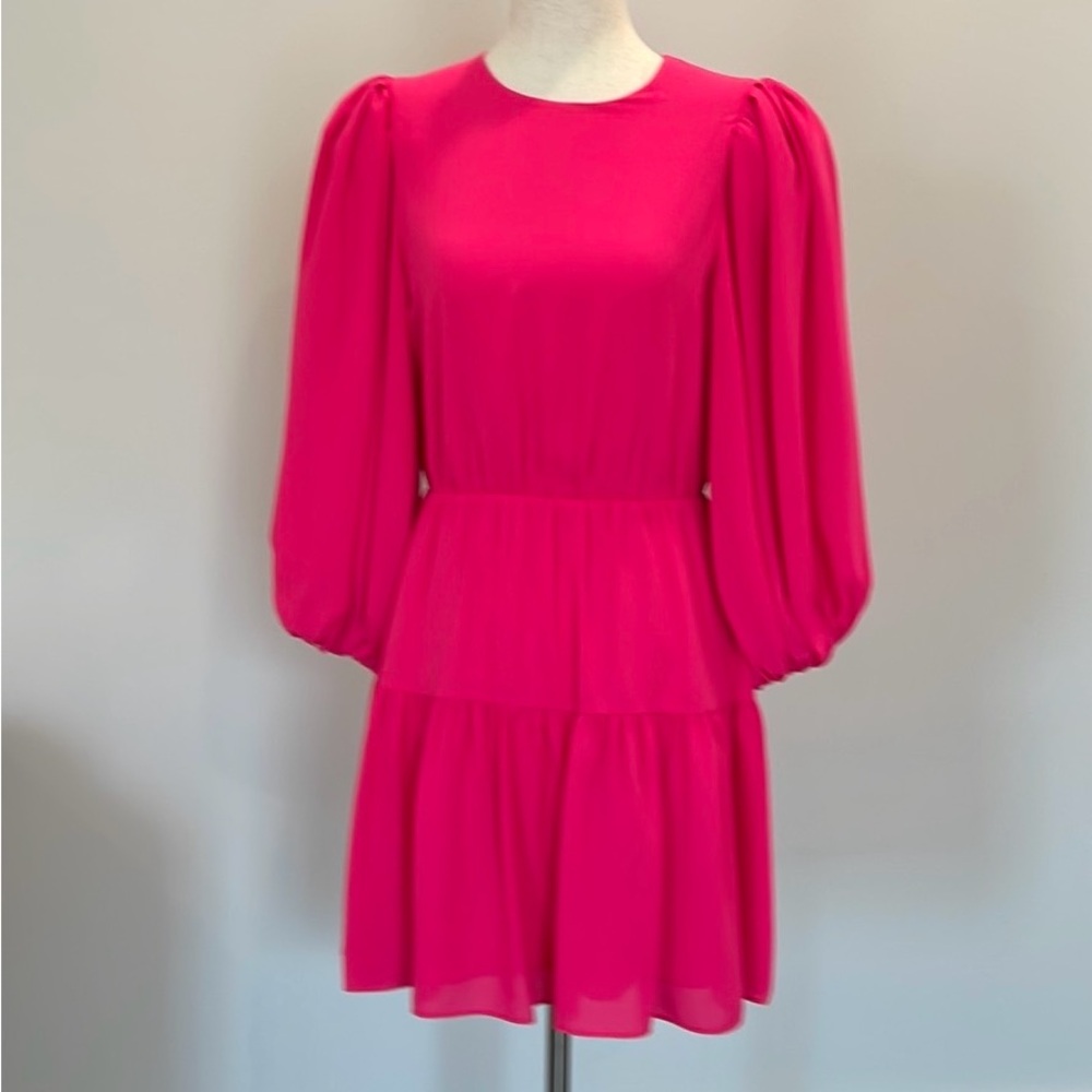 Alice + Olivia Pink 3/4 Sleeve Sundress